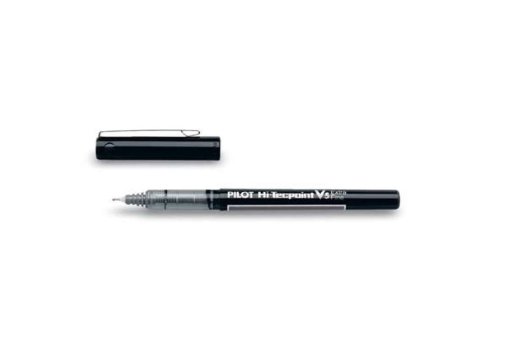 Immagine di Penna roller a inchiostro liquido Pilot Hi-Tecpoint V5 0,5 mm nero Value Pack 16+4 GRATIS - 000019