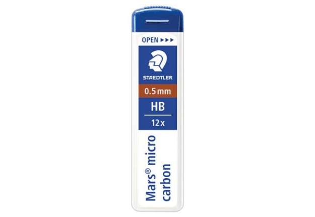 Immagine di Astuccio 12 mine sottili HB Staedtler Mars Micro Carbon 250 0,5 mm - 250 05-HB