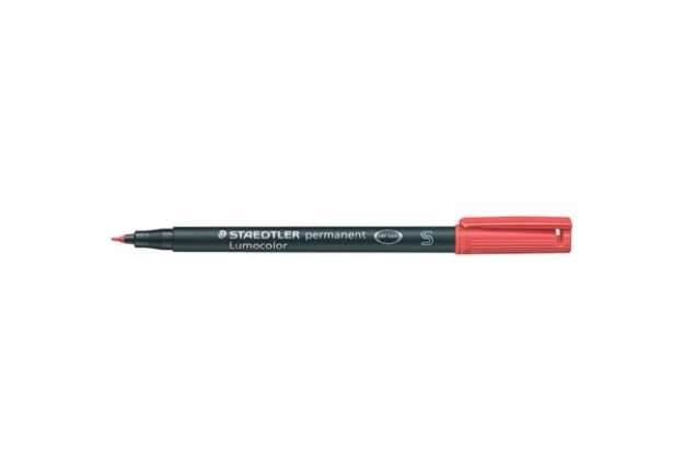 Immagine di Penna a punta sintetica Staedtler Lumocolor permanent pen 313 S rosso 313-2