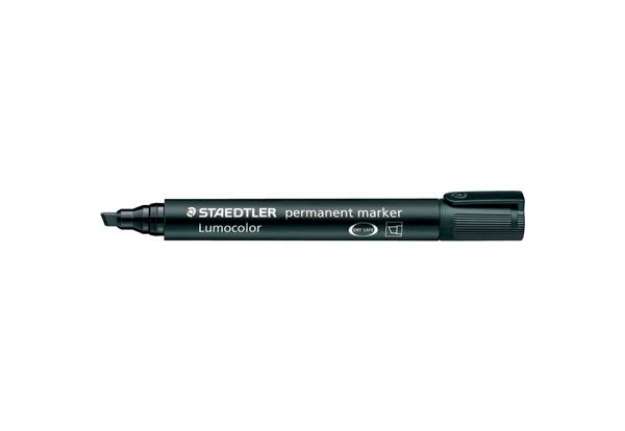 Immagine di Marcatore punta a scalpello Staedtler Lumocolor permanent marker 350 2-5 mm nero - 350-9