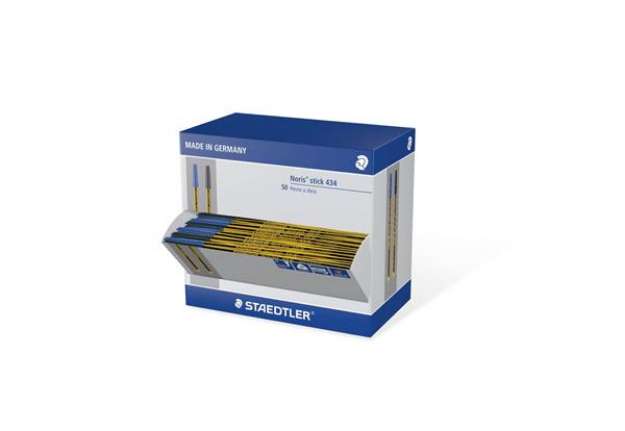 Immagine di Penne a sfera Staedtler Noris Stick 1 mm assortiti Conf. 50 pezzi - 434SCAP LB