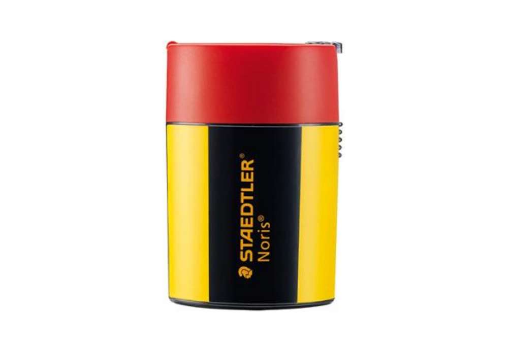 Immagine di Temperamatite con contenitore Staedtler Noris Design 511 004 giallo-nero 511 004