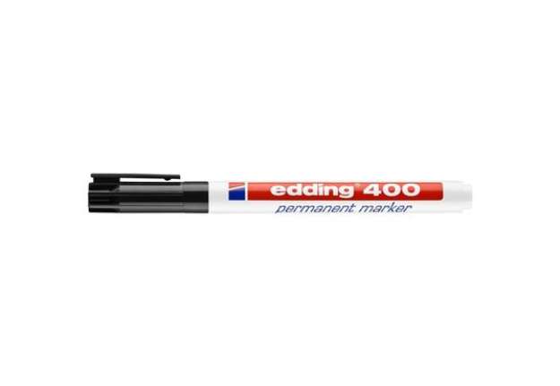 Immagine di Marcatore permanente edding 400 punta conica 1 mm nero E-400 001