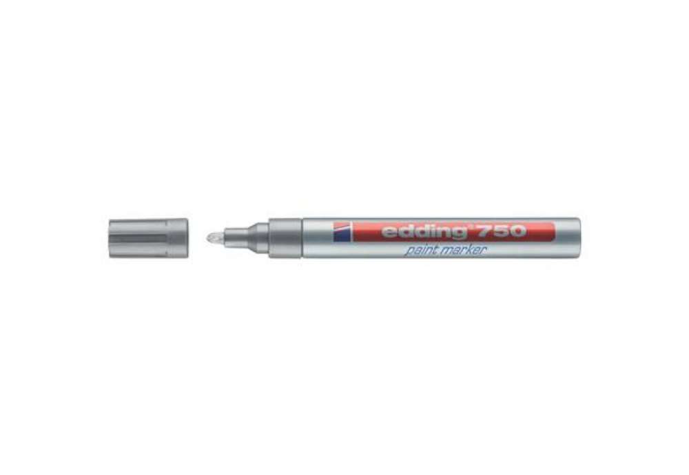 Immagine di Marcatore a vernice edding 750 punta conica 2-4 mm argento E-750 054