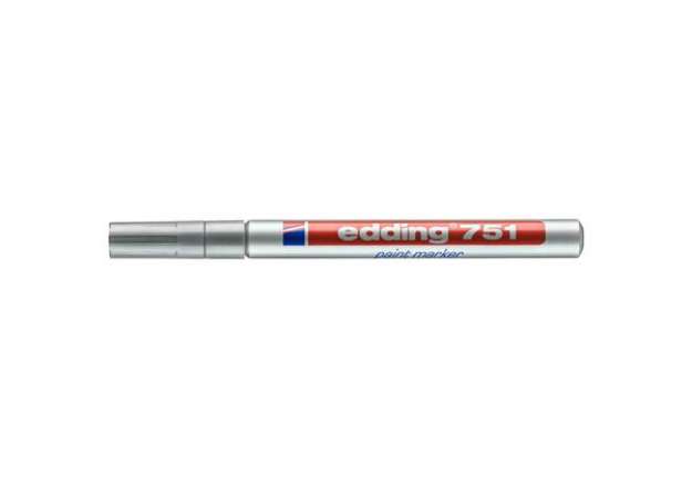 Immagine di Marcatore a vernice edding 751 punta conica 1-2 mm argento E-751 054