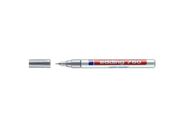 Immagine di Marcatore a vernice edding 780 punta tonda 0,8 mm argento - E-780 054