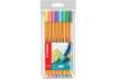 Immagine di Fineliner Stabilo Point 88 0,4 mm assortiti in colori pastello astuccio da 8 - 88/8-01