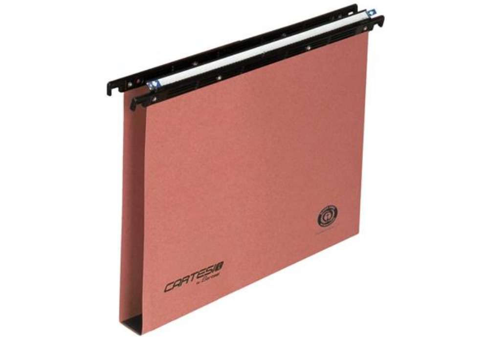 Immagine di Cartelle sospese per cassetti CARTESIO 33 cm. fondo U3 arancio Conf. 50 pezzi - 100/330 3-B2