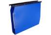 Immagine di Cartelle sospese laterali per armadi CARTESIO PP 33 cm fondo a U 3 cm blu - Conf. 25 pezzi - 514 M B