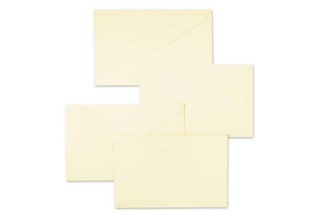 Immagine di Biglietti con busta Ellebi - Sadoch Ivory ''formato 9'' 9x14 cm avorio Conf. 100 pezzi - 8319AVO