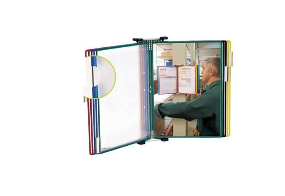 Immagine di Leggio murale T-Technic Tarifold® con 10 buste in PVC A4 B414109