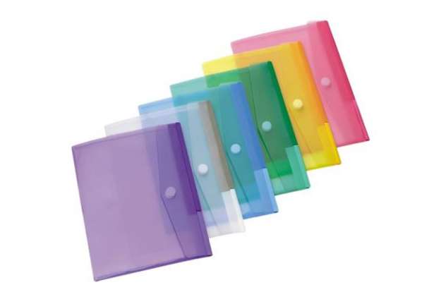 Immagine di Buste con bottone Tarifold® T-Collection chiusura in velcro - A4 conf. 12 buste - 510209