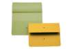 Immagine di Cartelline con tasca 4Mat A4 in carta woodstock 225 g/m² dorso 3 cm giallo conf. da 10 pezzi - 3240