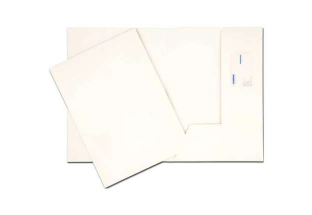 Immagine di Cartelline a 2 lembi 4Mat A4 in bindakote 250 g/m² con alloggio biglietti da visita  cf. da 10 pz -
