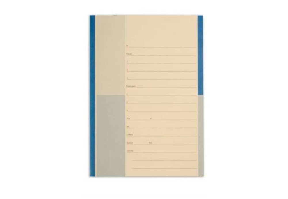 Immagine di Cartelline a 2 lembi 4Pro A4 in carta schedografica 270 g/m² dorso 3 cm blu conf. da 20 pezzi - 7015