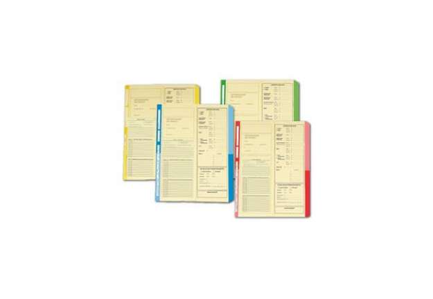 Immagine di Cartelline a 2 lembi 4Pro dichiarazione dei redditi A4 cellulosa 225 g/m² dorso 2 cm verde conf. da