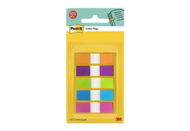 Immagine di Segnapagina remov. Post-it® Index Mini + dispenser colori assortiti 5 blocchetti da 20 - 683-5CB2-EU