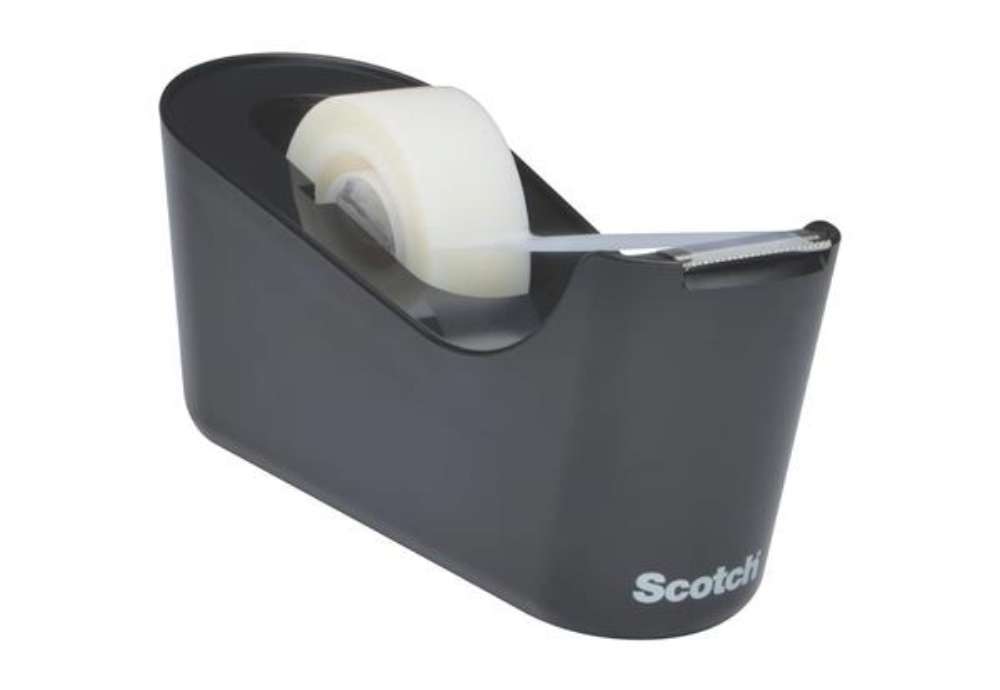 Immagine di Dispenser per nastro adesivo Scotch® Magic™ Classic nero + 1 rotolo 19 mm x 33 m - C18-B Black