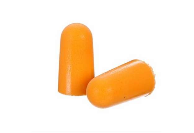 Immagine di Tappi auricolari di protezione 3M 1100 37 dB senza cordoncino arancione conf. da 200 paia - 1100
