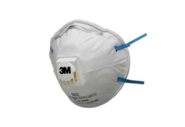 Immagine di Maschera facciale monouso Moulded 3M serie 8000 Classic con valvola FFP2 conf. 10 pezzi - 7100142986