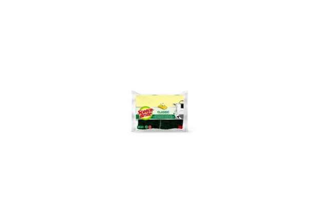 Immagine di Spugna Scotch-Brite® vegetale verde  Conf. 2 pezzi - V12