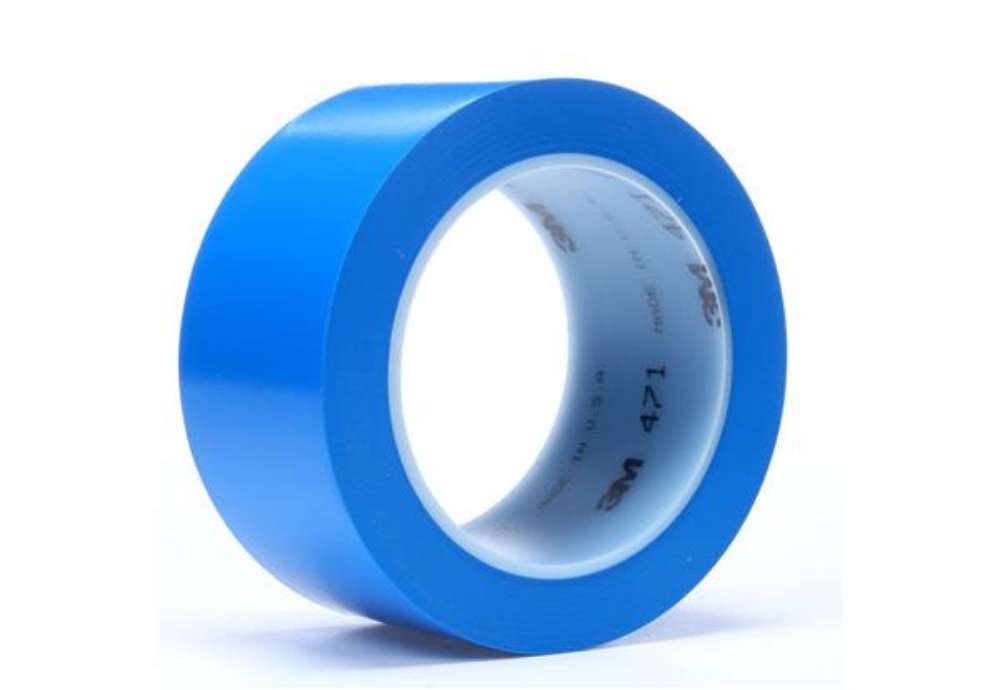 Immagine di Nastro per segnaletica Scotch® 471 rotolo in vinile 51 mm x 33 m blu 471 BLU