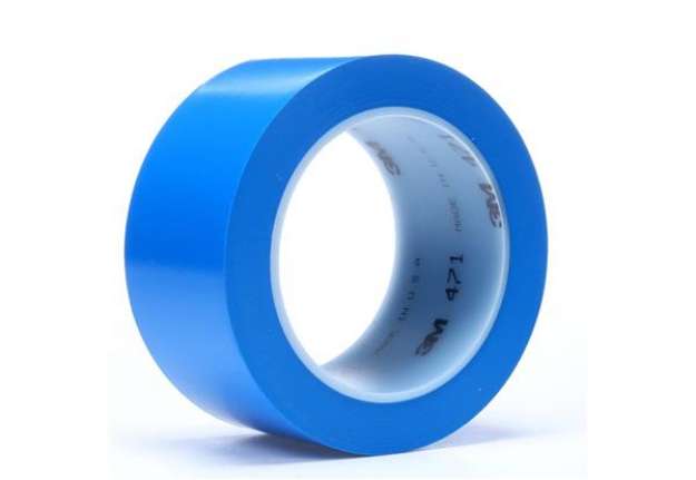Immagine di Nastro per segnaletica Scotch® 471 rotolo in vinile 51 mm x 33 m blu 471 BLU