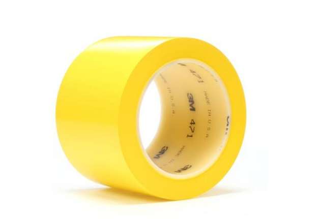 Immagine di Nastro per segnaletica Scotch® 471 rotolo in vinile 51 mm x 33 m giallo 471 GIALLO