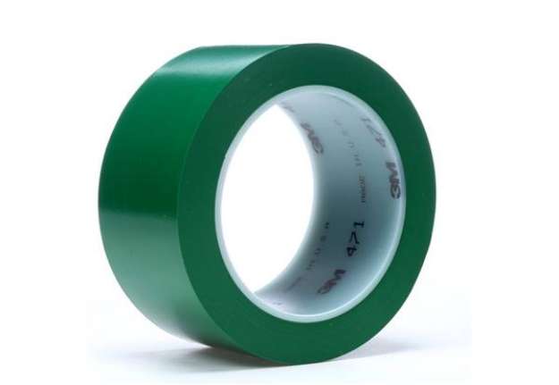 Immagine di Nastro per segnaletica Scotch® 471 rotolo in vinile 51 mm x 33 m verde 471 VERDE