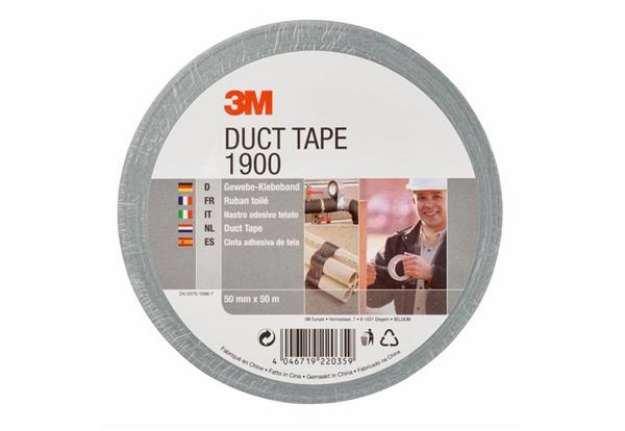 Immagine di Nastro adesivo telato 3M Value Duct Tape 50 mm x 50 m argento 1900-A