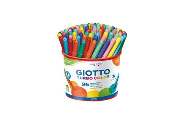 Immagine di Pennarelli GIOTTO Turbo Color punta fine 2,8 mm assortiti barattolo da 96 - F521500