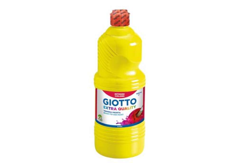 Immagine di Tempera a base d'acqua GIOTTO Extra Quality flacone 1 lt giallo primario F533402