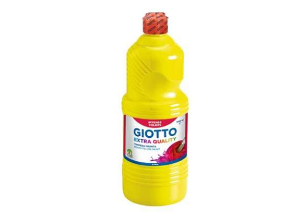 Immagine di Tempera a base d'acqua GIOTTO Extra Quality flacone 1 lt giallo primario F533402