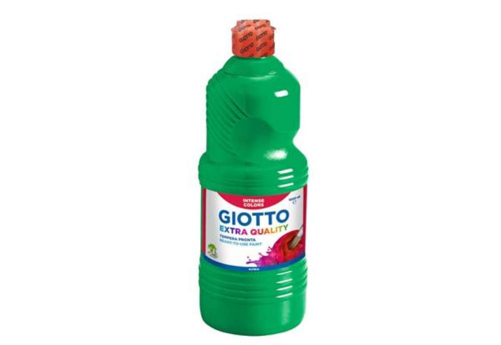 Immagine di Tempera a base d'acqua GIOTTO Extra Quality flacone 1 lt verde F533412