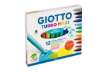 Immagine di Pennarelli GIOTTO Turbo Maxi punta grossa 5 mm assortiti astuccio da 12 - F454000