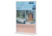 Immagine di Porta-avvisi Q-Connect in polistirolo con base a T trasparente per formato 15x7xH.21,3 cm - KF04175