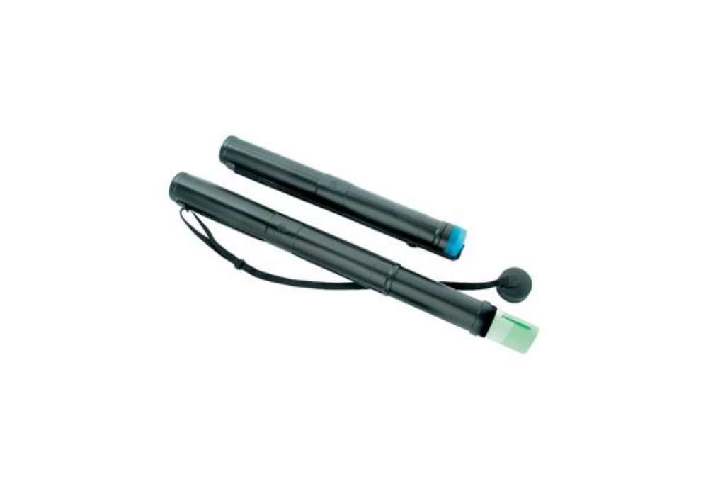Immagine di Tubo porta disegni Ø 75 mm TECNOSTYL estensibile a 2 moduli 70-120 cm nero 80