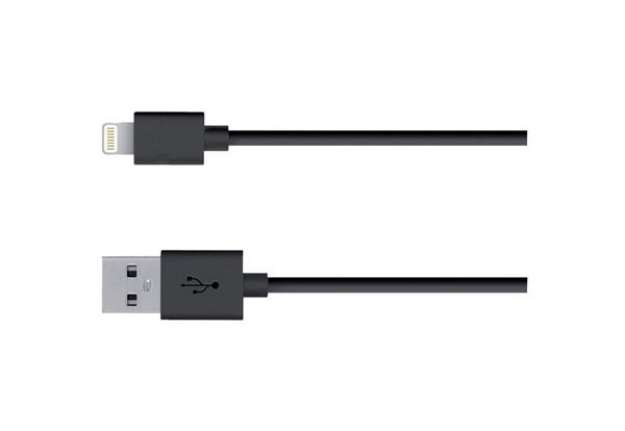 Immagine di Cavo di ricarica e sincronizzazione Media Range USB 2.0/Apple Lightning 1m nero - MRCS137