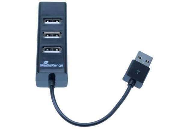 Immagine di Hub Media Range USB 2.0 con quattro porte alimentato tramite porta USB MRCS502