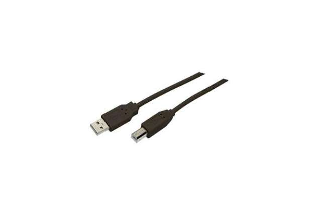 Immagine di Cavo di collegamento Media Range USB 2.0 A/B nero 1,8 m MRCS101