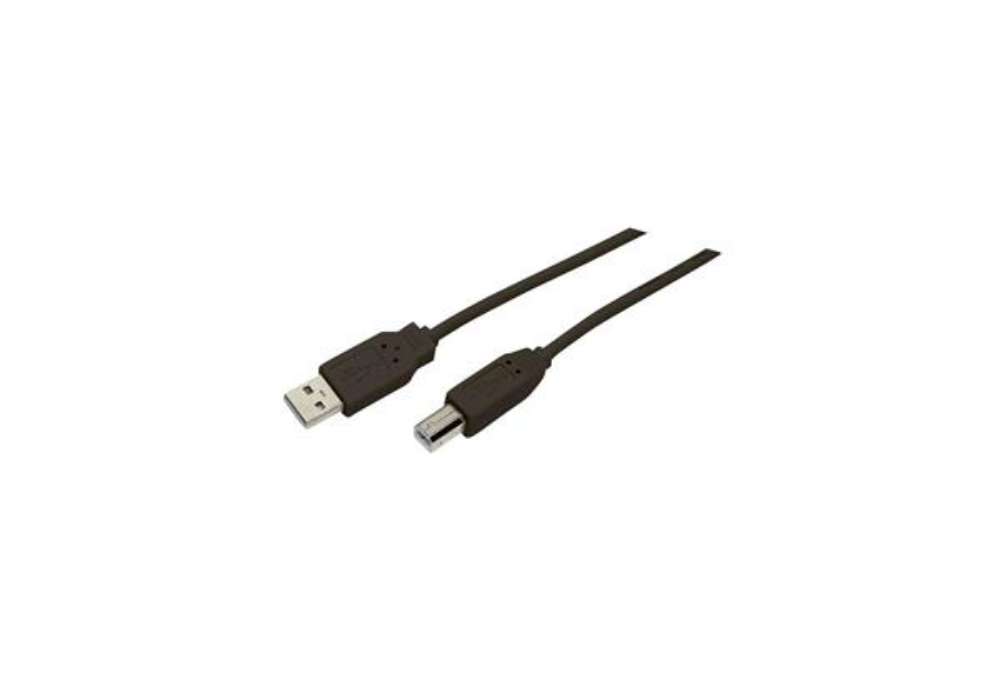 Immagine di Cavo di collegamento Media Range USB 2.0 A/B nero 3 m MRCS103