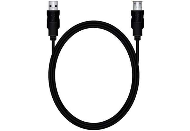 Immagine di Cavo di prolunga Media Range USB 2.0 A/A 1,8m nero MRCS154