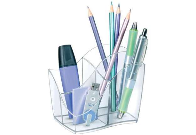 Immagine di Organizer Ellypse CEP in polistirolo con 4 scomparti trasparente 11,8x8,9x9,8 cm 1003400111