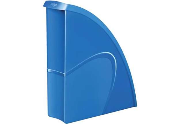 Immagine di Portariviste CepPro Gloss CEP in polistirene utilizzabile in formato vert. e orizz. blu oceano - 100