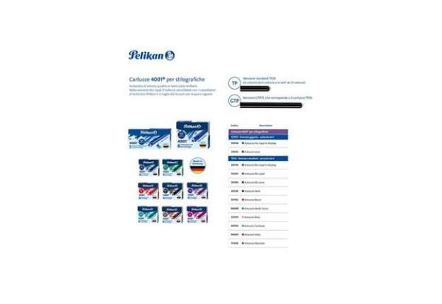 Immagine di Cartuccia per stilografica Pelikan TP/6 blu royal astuccio da 6 - 301176