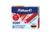 Immagine di Cartuccia per stilografica Pelikan TP/6 rosso brillante astuccio da 6 - 301192