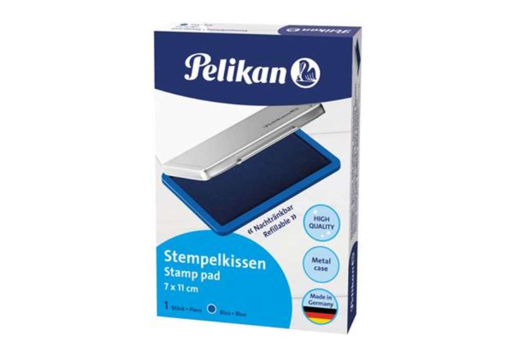 Immagine di Cuscinetto inchiostrato per timbri Pelikan nr. 2 7x11 cm blu 100436058