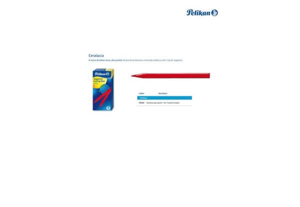 Immagine di Ceralacca rossa Pelikan 60/10 per pacchi  Conf. 10 pezzi - 400142582