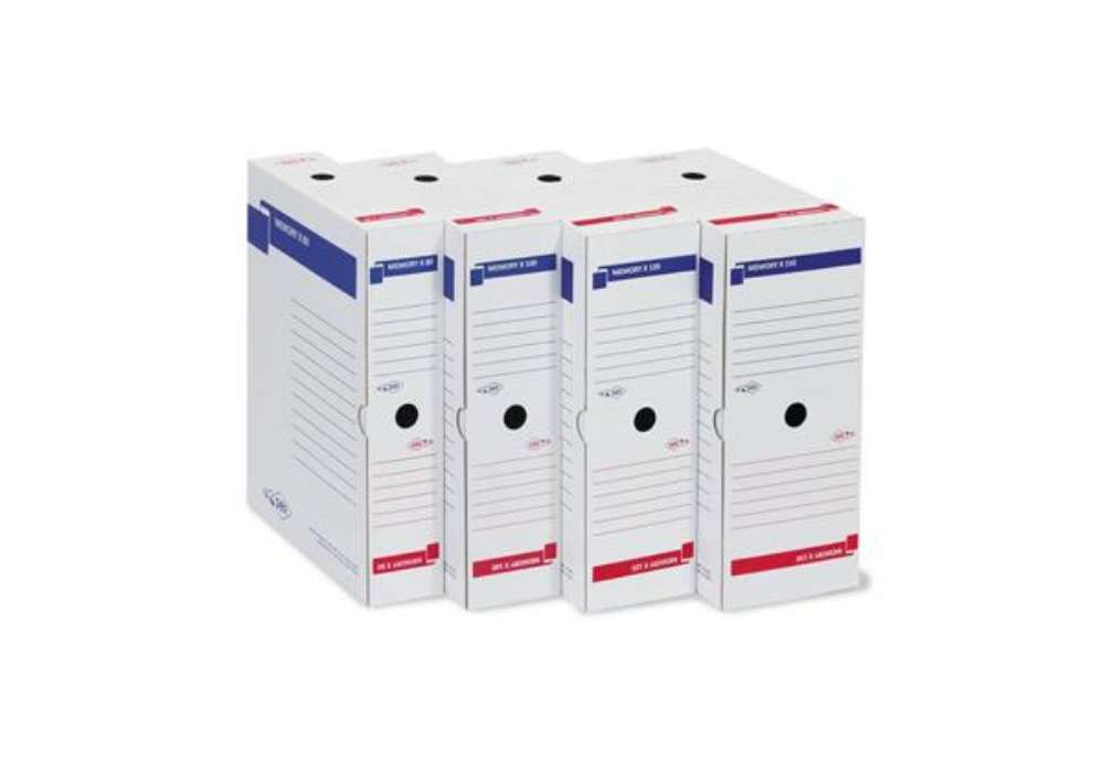 Immagine di Scatola archivio Sei Rota Memory X 120 25x35 cm dorso 12 cm bianco 673212