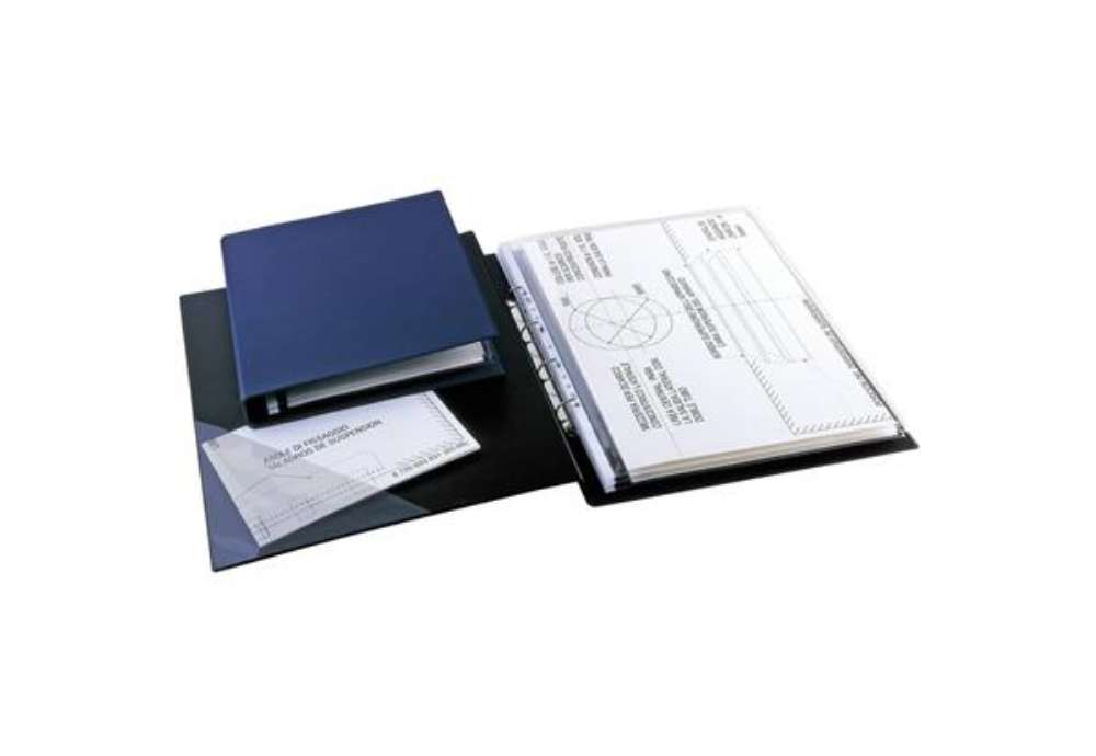 Immagine di Raccoglitore Sei Rota Sanremo 2000 - 4 anelli D Ø 25 mm - 23x33 cm dorso 4 cm nero - 34233310